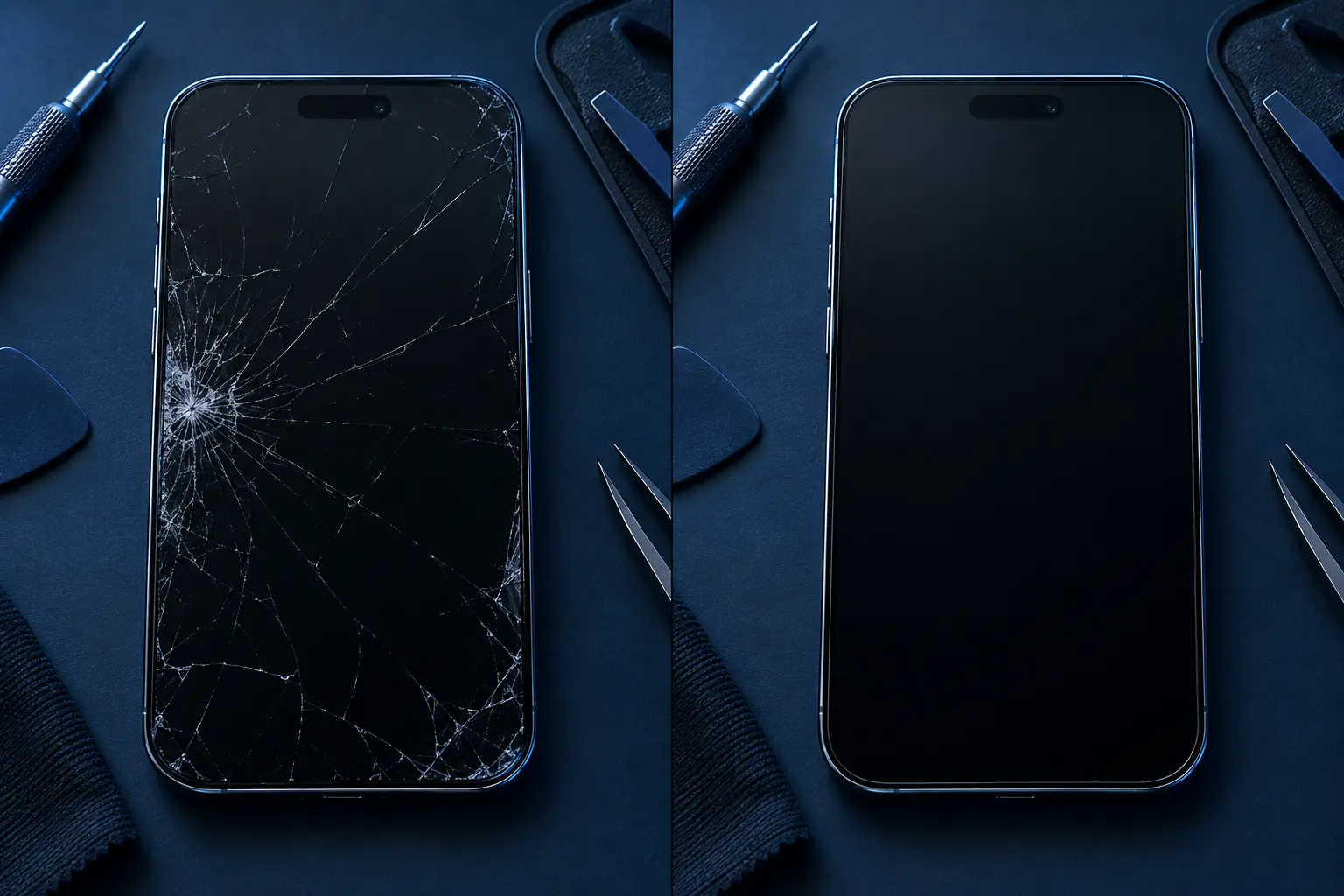 Prije i poslije zamjene iPhone zaslona